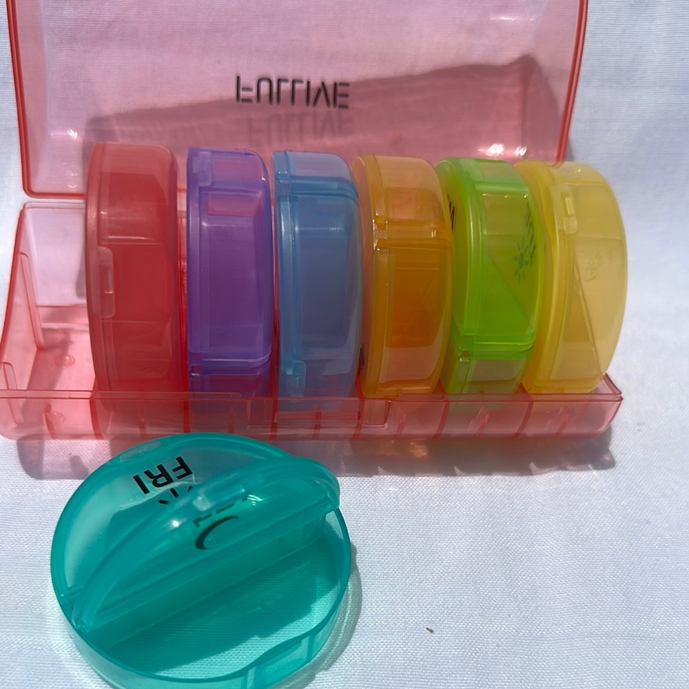 Colorful Weekly Pill Organizer - Picture 3 of 3
